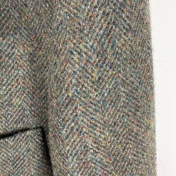 L. L. BEAN Thinsulate Quilted Tweed Wool Coat Blazer Mens M Colorful - Picture 6 of 12